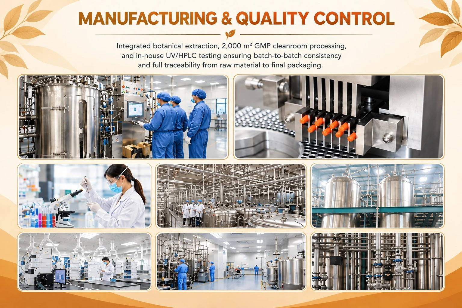 Haoze Bio quality control testing center and chromatographic analysis Haoze Bio analytical testing laboratory with Agilent HPLC instrumentation
